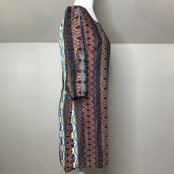 Francesca’s Southwest Boho Shift Dress - Picture 4 of 6